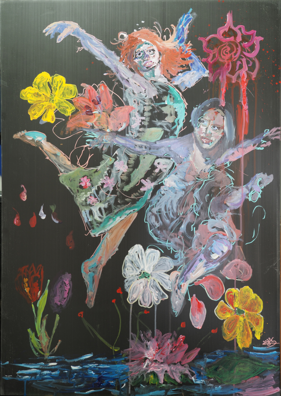 Dancing through the meadow by Extempore Art